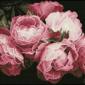 DIAMOND DOTZ® Carré Roses Vintage Retour Gratuit