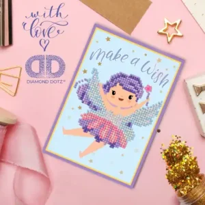 DIAMOND DOTZ® Carte de voeux Fais un voeu En Vogue