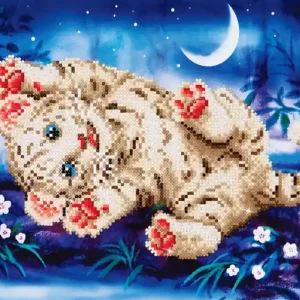 Usine Directe Kit DIAMOND DOTZ® Bébé Tigre dans la neige