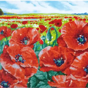 Kit DIAMOND DOTZ® Champ de coquelicots Produit De Marque