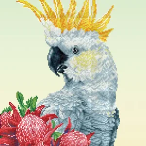 Kit DIAMOND DOTZ® Collection exclusive Perroquet cacatoès blanc Produit De Marque