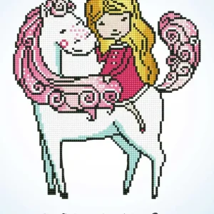 Commander Maintenant Kit DIAMOND DOTZ® La licorne et sa princesse