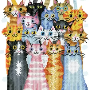 Kit DIAMOND DOTZ® Le concert des chats Expédié Aujourd’hui