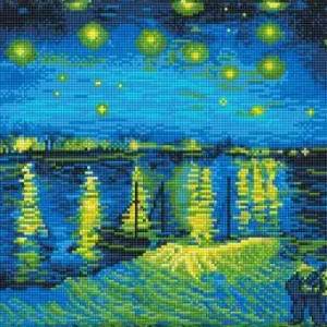 Kit DIAMOND DOTZ® Nuit étoilée sur le Rhône (Van Gogh) Offre Du Jour