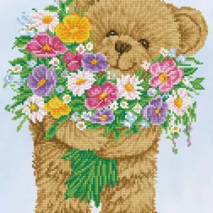 Livraison Mondiale Kit DIAMOND DOTZ® Ours au bouquet