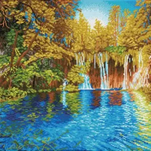 Exclusif Kit DIAMOND DOTZ® Parc national des lacs de Plitvice, Croatie