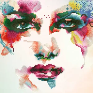 Meilleur Prix Kit DIAMOND DOTZ® Visage de femme arc-en-ciel